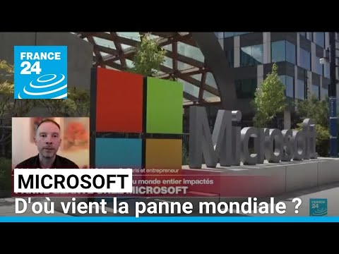 Microsoft : d'où vient la panne mondiale du géant de la tech ? • FRANCE 24