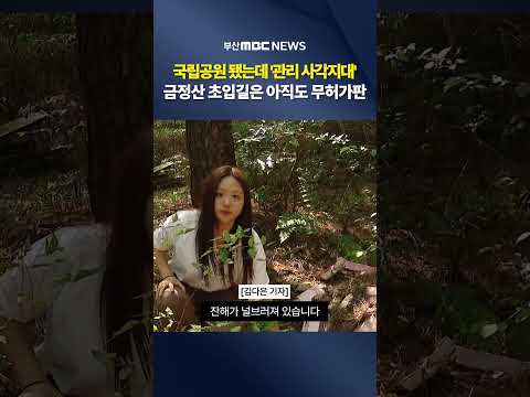금정산 경계 지역 ′관리사각지대′..곳곳 쓰레기