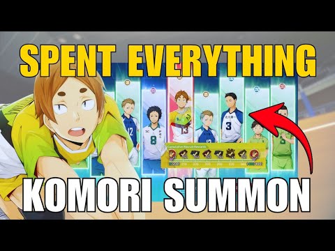 I SPENT EVERYTHING FOR UR KOMORI SUMMON - HAIKYU!! FLY HIGH