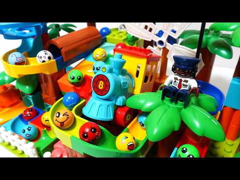 Satisfying Building Blocks Very popular! A block coaster with a steam locomotive and conductor!