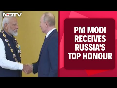 PM Modi In Russia | PM Modi Gets Conferment Of ‘Order Of Saint Andrew The Apostle’ Award, Russia