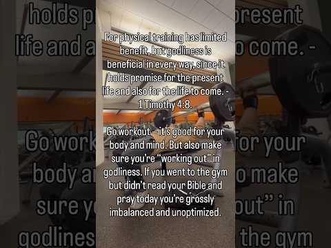Workout in godliness