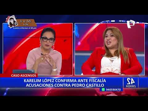 Karelim López confirma ante Fiscalía acusaciones contra Pedro Castillo