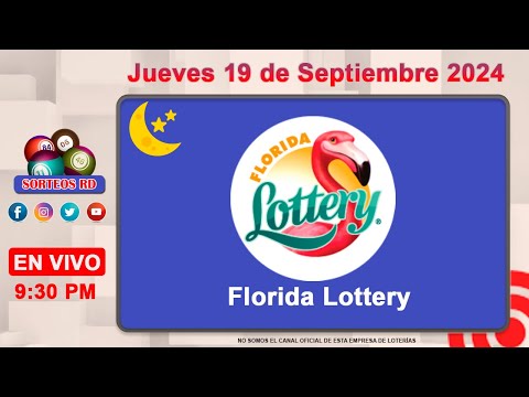 Florida Lottery EN VIVO ? Jueves 19 de Septiembre 2024   -- 9:40 PM #loteriasdominicanas