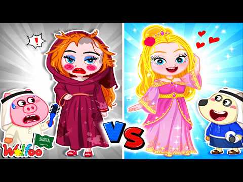 تحدّي الدمية القبيحة vs الدمية الجميلة 🎀🧸 @wolfooinarabic