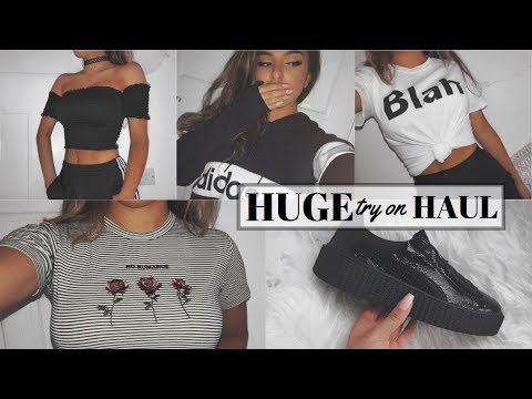 HUGE TRY ON CLOTHING HAUL |  2017