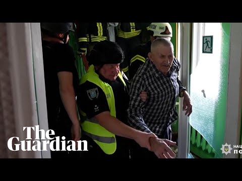 Elderly residents evacuated from care home after airstrike in Ukraine