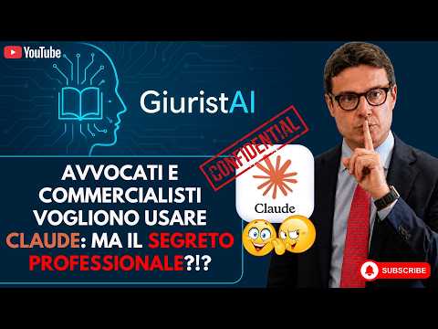 Claude e segreto professionale 🤫per avvocati e commercialisti