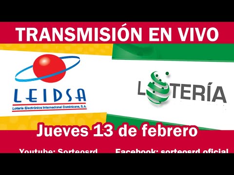 LEIDSA y Loteria Nacional en VIVO / Jueves 13 de febrero 2020
