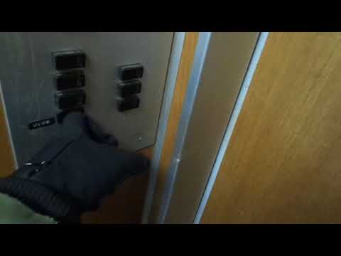 Amazing old 1970 Kone Traction Elevator @ Vesijärvenkatu 49A, Kariniemi, Lahti, Finland