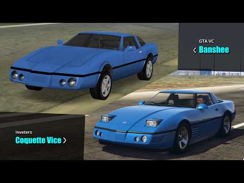 GTA V cars that are from GTA VC | Including missing cars