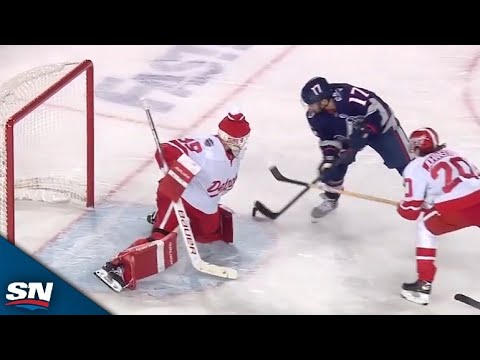Blue Jackets Justin Danforth Buries Late Go-Ahead Tally, Goal Stands After High Stick Review