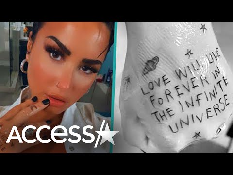 Demi Lovato’s New Hand Tattoo Is About Love ??