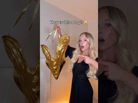 How is <strong>this</strong> a top? 😱 Get ready with me for my birthday <strong>party</strong> 👀 #meltinggoldtop #grwmmakeup #grwm