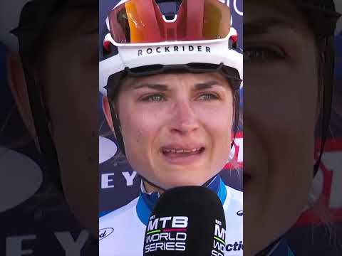 Pure delight 🙌 Sammie Maxwell reacts after sealing the overall XCO title! 🏆