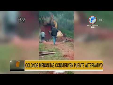Colonos menonitas construyen puente alternativo en Tacuatí