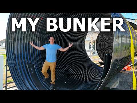 I'm Building a BUNKER Part 1 - THE BIG TUBE
