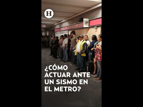 Mega simulacro 2024: ¿Qué hacer si te agarra un temblor en el Metro?