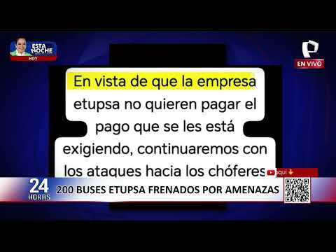 Extorsionadores dan ultimátum a choferes de Etupsa y amenazan con nuevos ataques