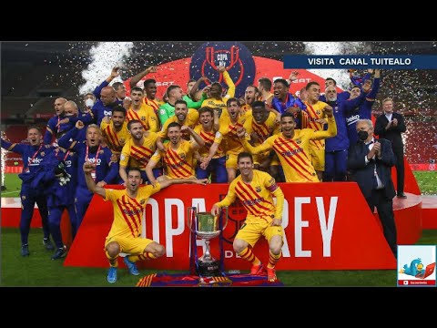 Con golazo incluido! Messi y el Barcelona vencen 4-0 al Athletic Bilbao y ganan la Copa del Rey 2021