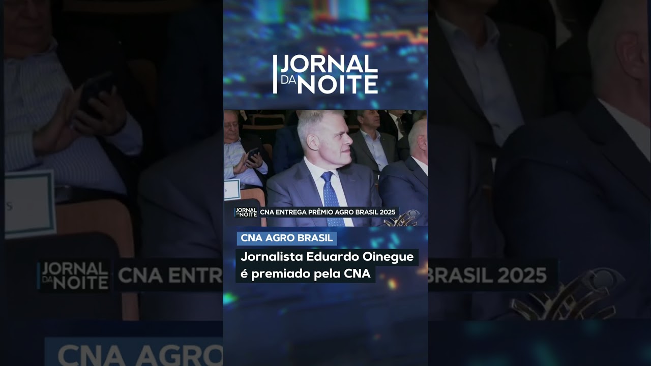 Jornalista Eduardo Oinegue é premiado pela CNA