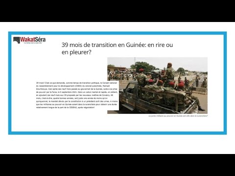 39 mois de transition en Guinée: En rire ou en pleurer? • FRANCE 24