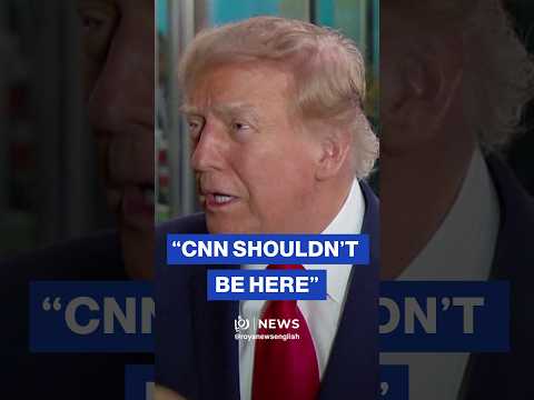 Trump tells CNN it “should not be here” covering him