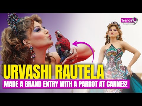 Urvashi Rautela Made a Stunning Entry with a Parrot at Cannes 2025!