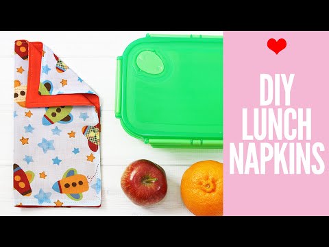 DIY Napkin - Easy Napkin for Kids Lunchboxes