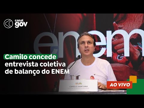 🔴 Camilo Santana participa da Coletiva de balanço do ENEM