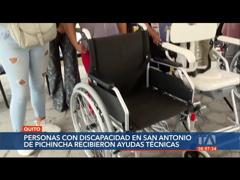 Ministerio de Salud entregó donaciones a personas con discapacidad en San Antonio de Pichincha