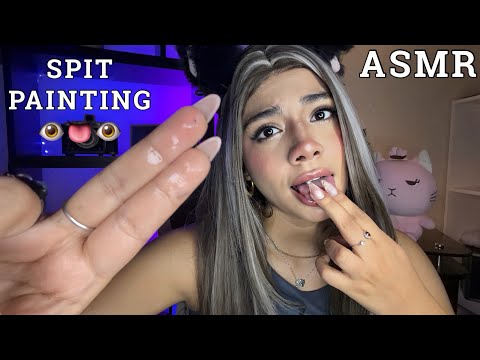 ASMR ESPAÑOL / EL SPIT PAINTING MÁS SENSUAL y RICO del canal + BABITA EXTREMA 