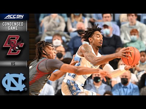 Acc Football Basketball 🏀 Boston College vs. North Carolina Condensed Game | 2021-22 ACC Men’s Basketball