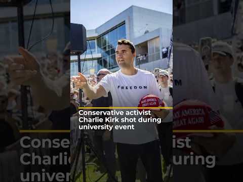 Trump: conservative activist Charlie Kirk dead after being shot | AJ #shorts