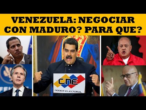 VENEZUELA: NEGOCIAR CON MADURO  PARA QUE 