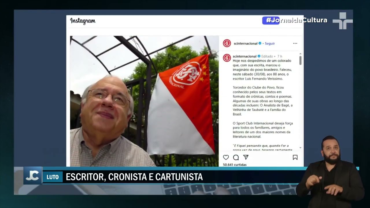 Morre Luis Fernando Verissimo um dos maiores nomes da literatura brasileira