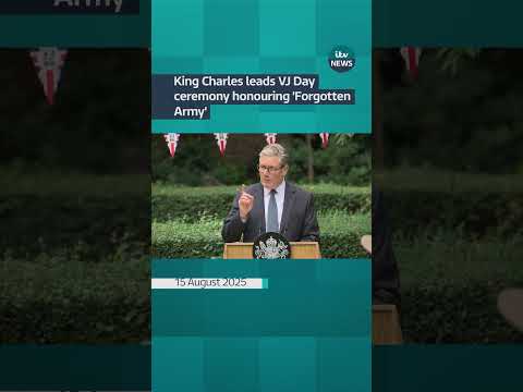 King and Queen lead national two-minute silence on 80th anniversary of VJ Day | ITV News