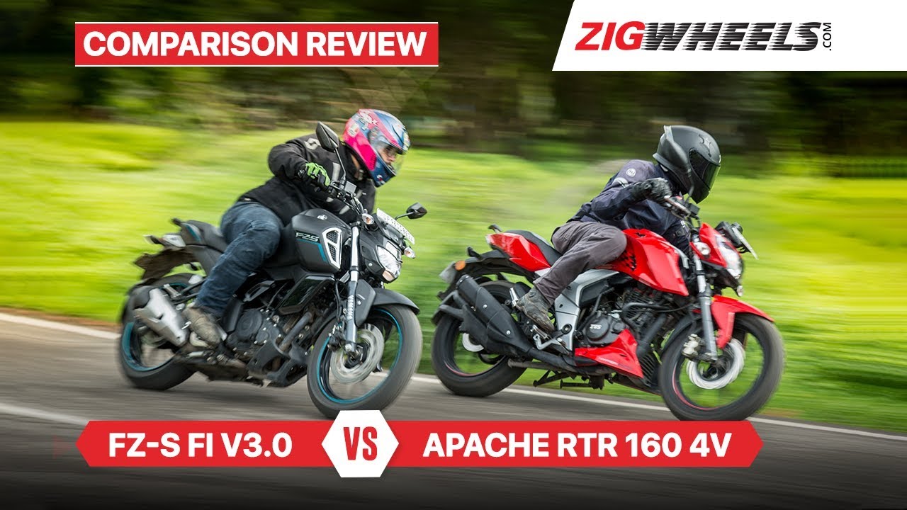 Yamaha FZ-S Fi V3.0 vs TVS Apache RTR 160 4V: Comparison Review