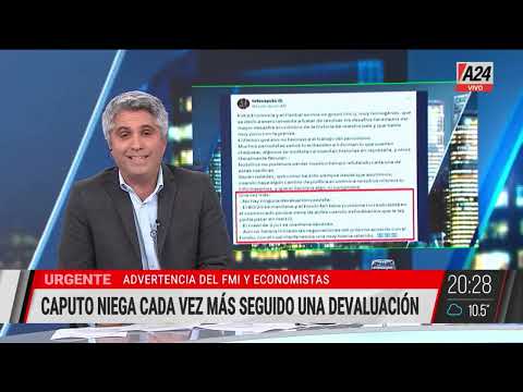 MILEI ESTALLA CONTRA EL FMI: cree que lo presionan para devaluar