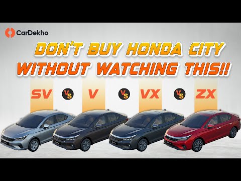 Honda City Variant Explained Sv Vs V Vs Vx Vs Zx Best Value For