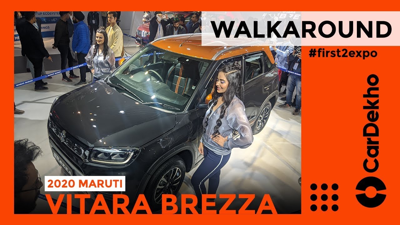 Maruti Suzuki Vitara Brezza Facelift India Walkaround Review Auto Expo 2020