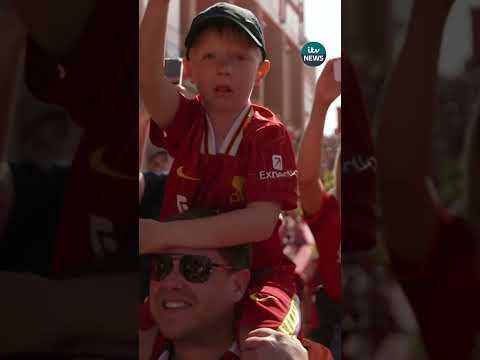 Watch fans celebrate Liverpool winning the Premier League #itvnews #liverpoolfc