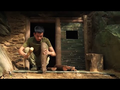 Bertahan hidup di hutan I membangun shelter untuk tempat tidur