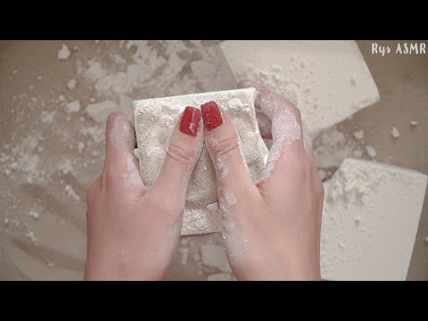 ASMR│Crumbling Gym Chalk with Sand