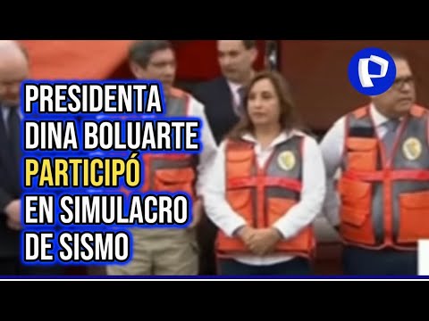 Dina Boluarte supervisó Simulacro Nacional Multipeligro 2023
