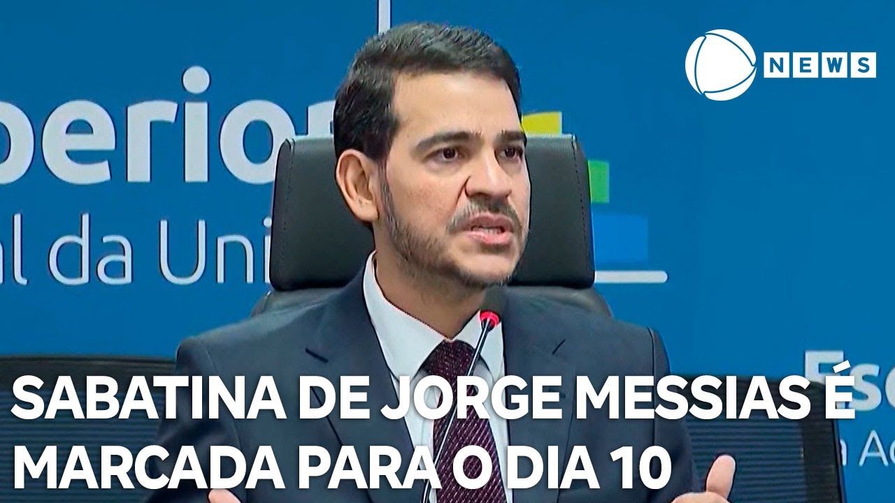 Sabatina de Jorge Messias é marcada para o dia 10 de dezembro