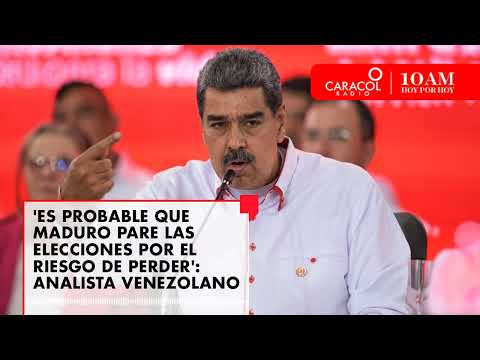 Es probable que Maduro pare las elecciones por el riesgo de perder: analista venezolano