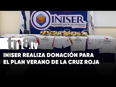 INISER donó vestimenta para plan verano y otorgó seguros en la Cruz Roja - Nicaragua