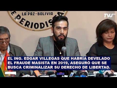 Ing.  Villegas aseguró que se busca criminalizar su derecho a la libertad de expresión