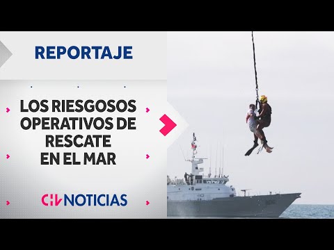 REPORTAJE | Así vivimos el rescate de la Armada a joven que arrastrado por el mar - CHV Noticias